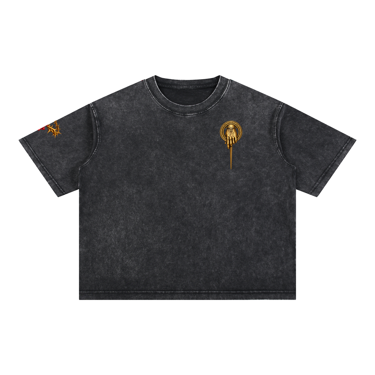 Mineral Wash Boxy Cotton T-Shirt