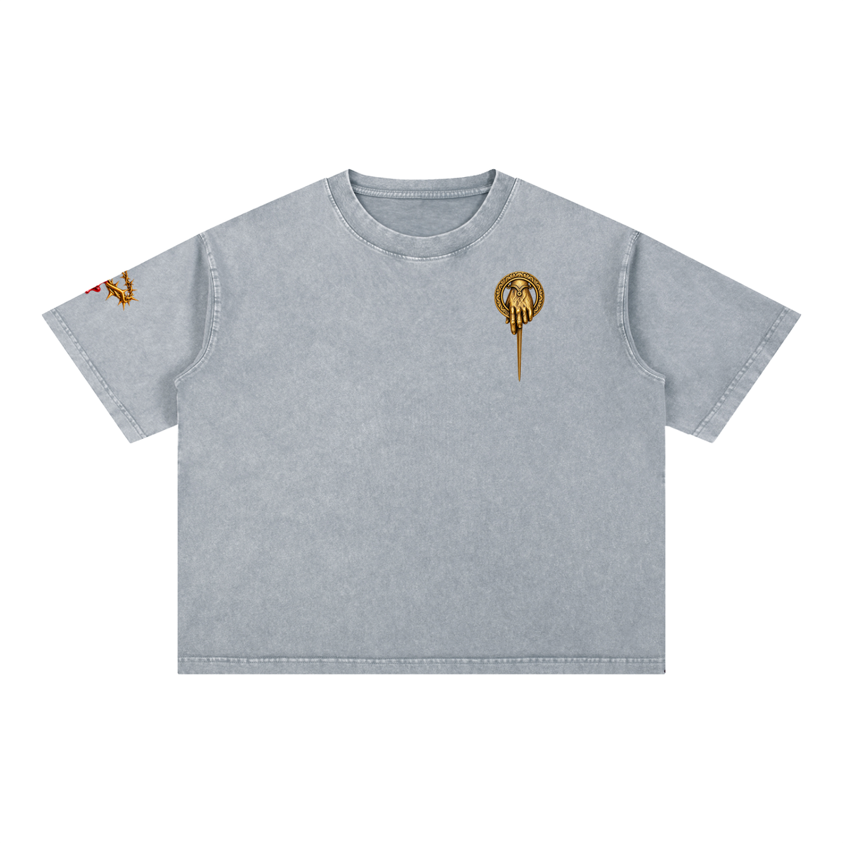 Mineral Wash Boxy Cotton T-Shirt