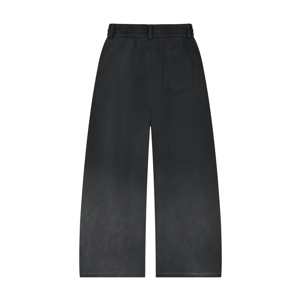 Unisex Sunfade Paneled Barrel Leg Sweatpants
