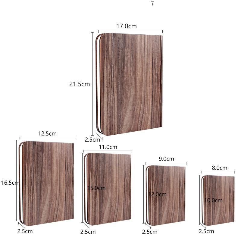 Rechargeable Folding Wooden Book Lamp