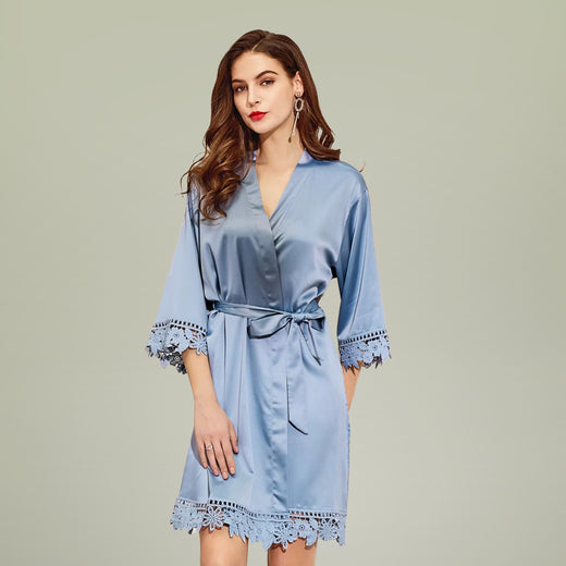 Cloud 9 Satin Lounge Robe