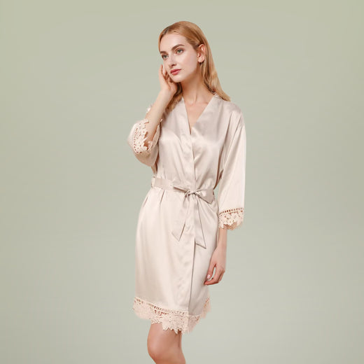 Cloud 9 Satin Lounge Robe