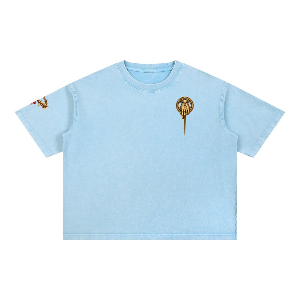 Mineral Wash Boxy Cotton T-Shirt