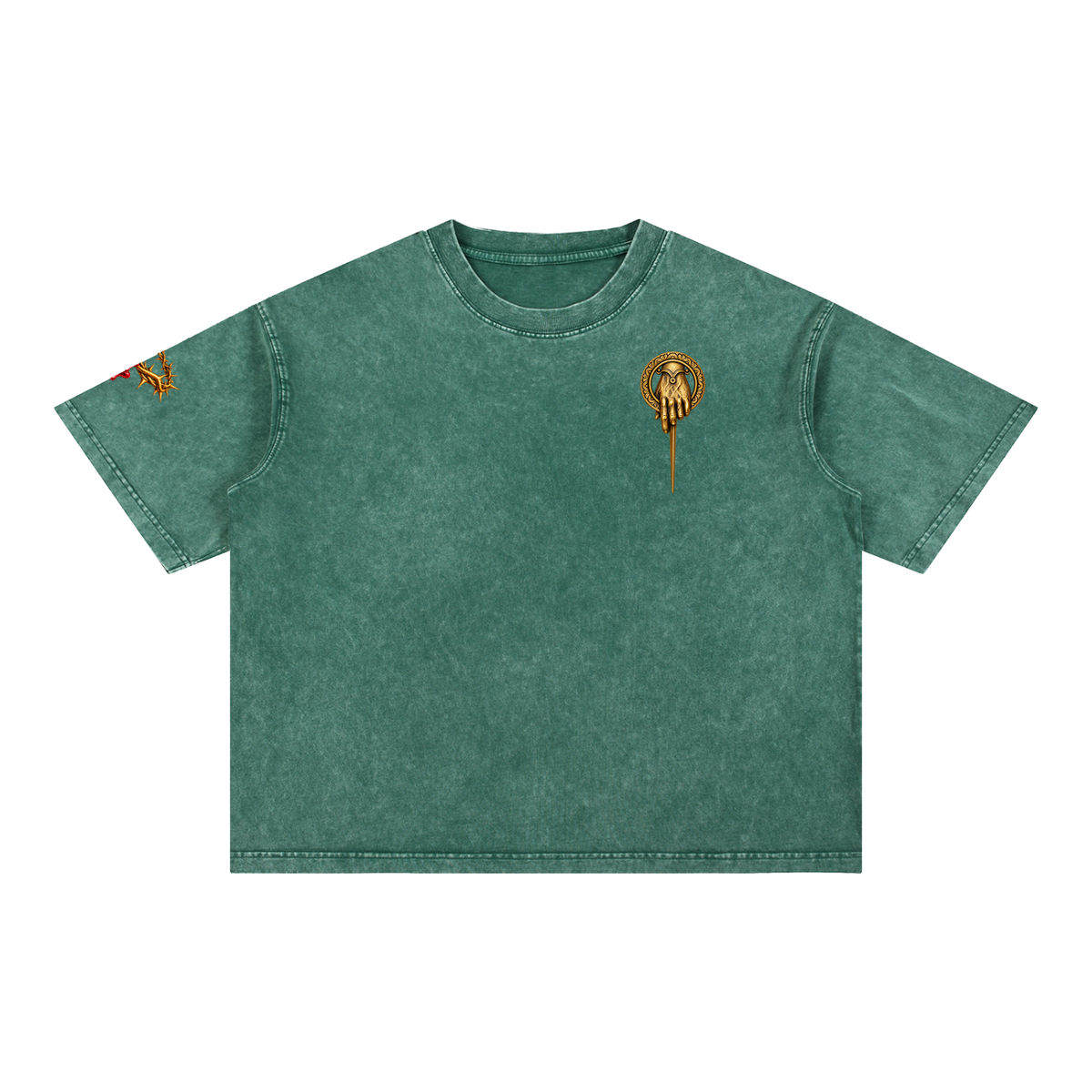 Mineral Wash Boxy Cotton T-Shirt
