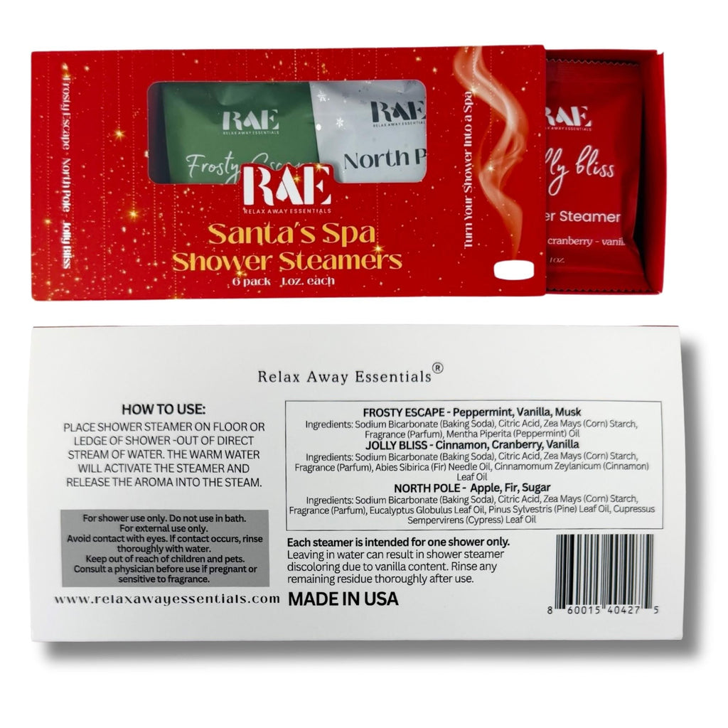Santa's Spa Shower Steamers – 6 Pack