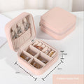 Portable PU Leather Travel Jewelry Organizer