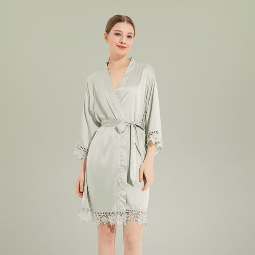 Cloud 9 Satin Lounge Robe