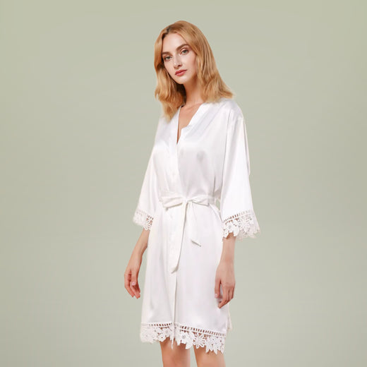 Cloud 9 Satin Lounge Robe